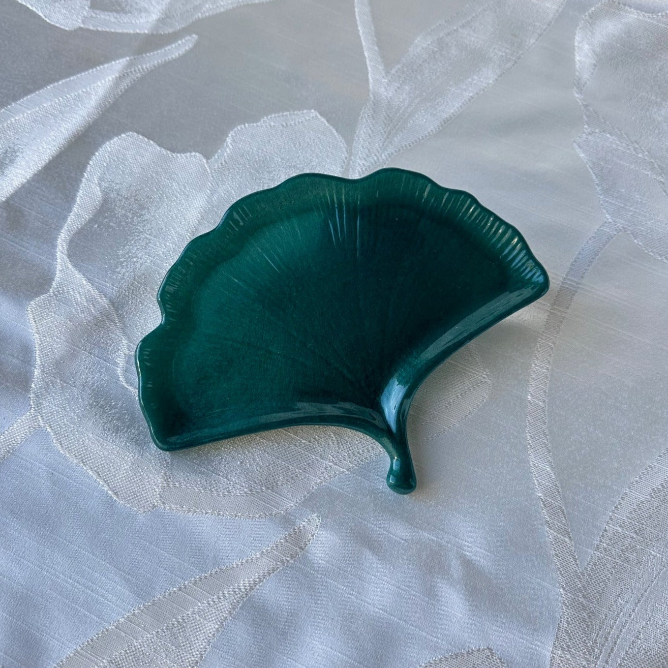 Ginkgo Resin Art Trinket Dish