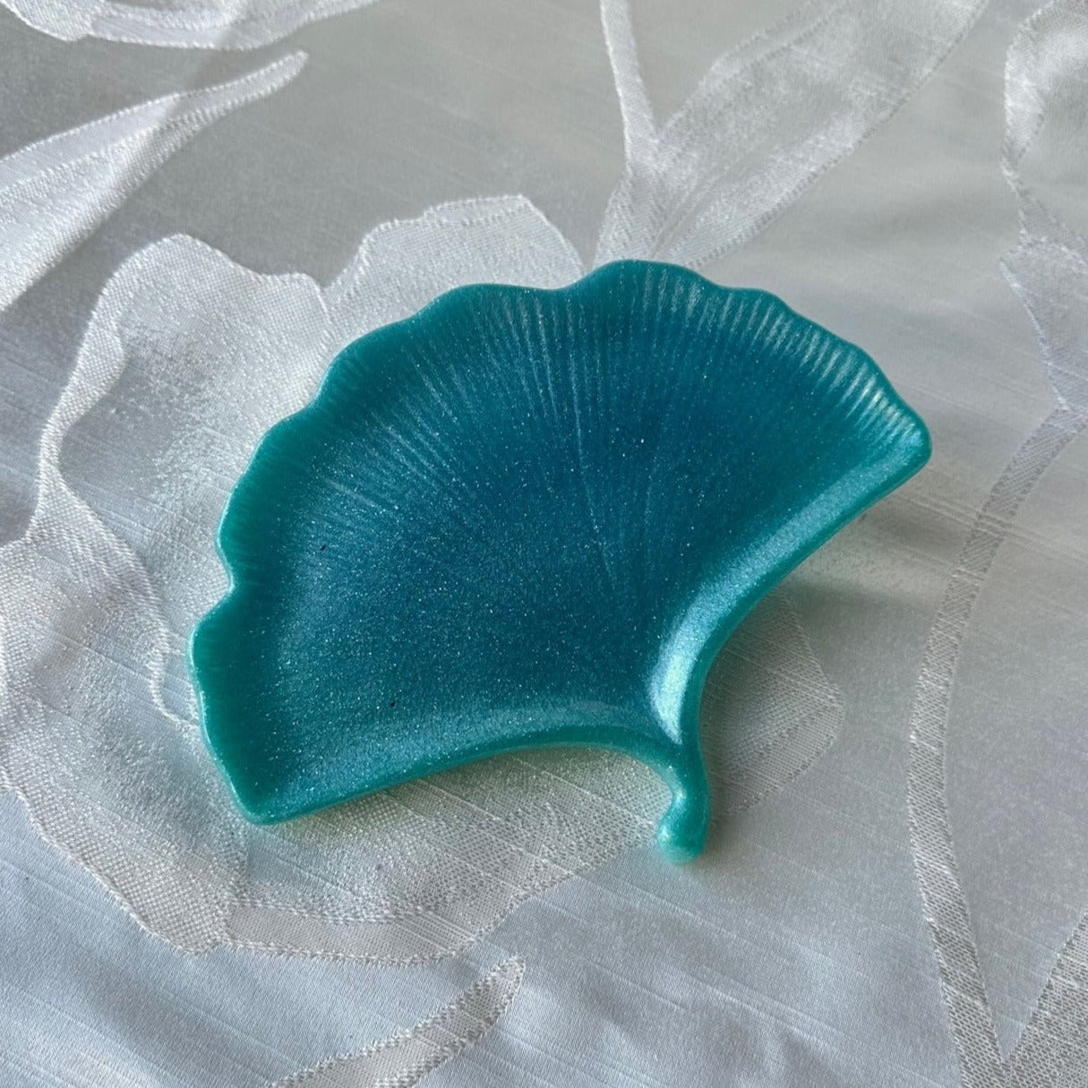 Ginkgo Resin Art Trinket Dish