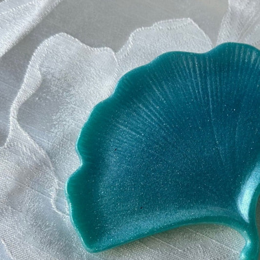 Ginkgo Resin Art Trinket Dish