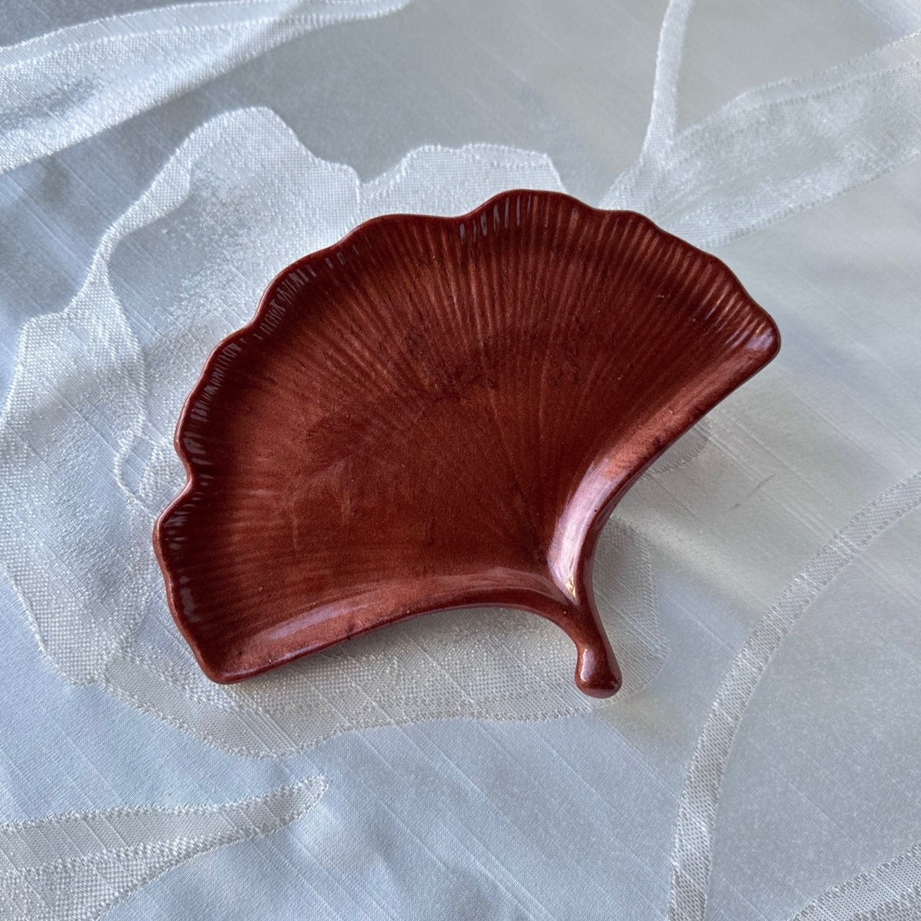 Ginkgo Resin Art Trinket Dish