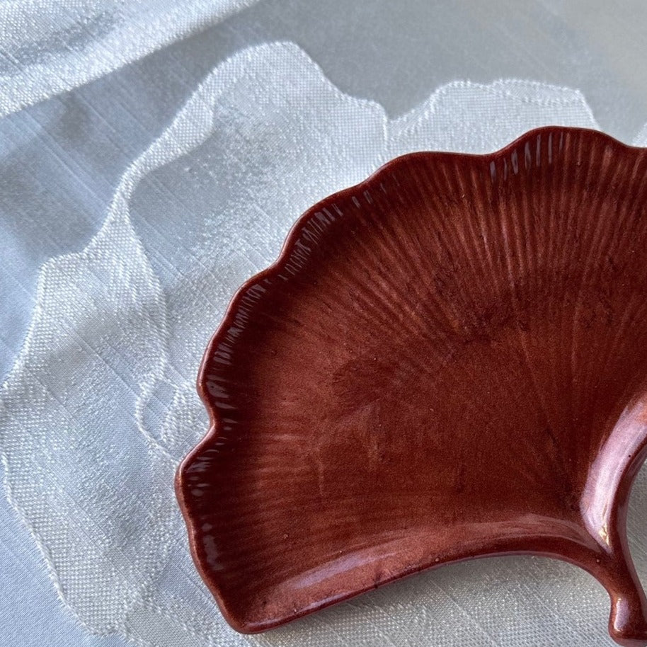 Ginkgo Resin Art Trinket Dish