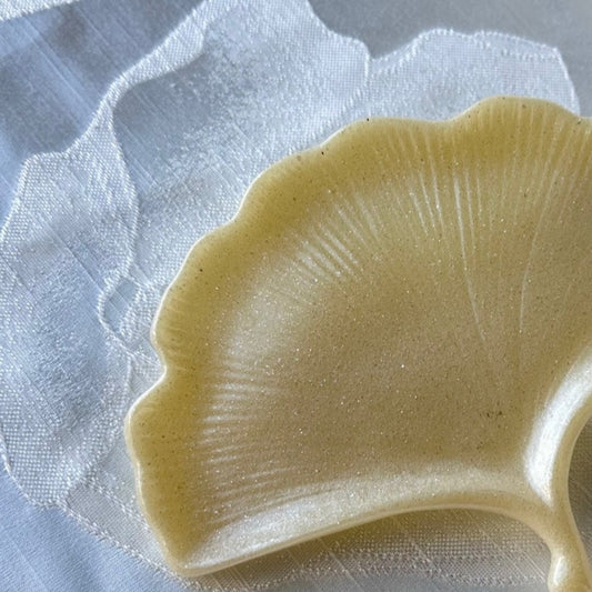 Gingko Resin Art Trinket Dish