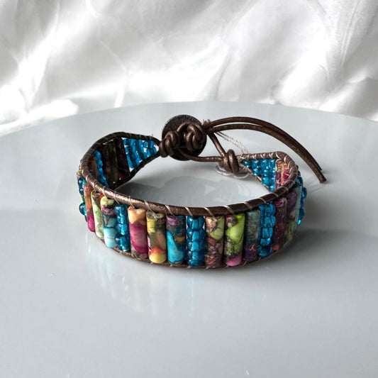 Leather Beaded Bracelets