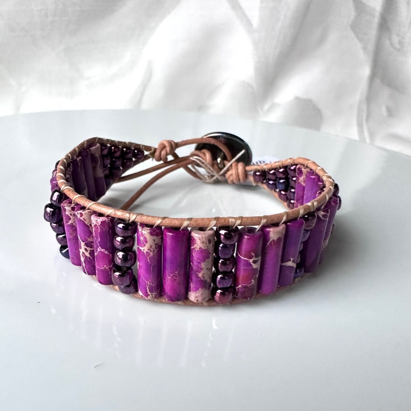 Leather Beaded Bracelets