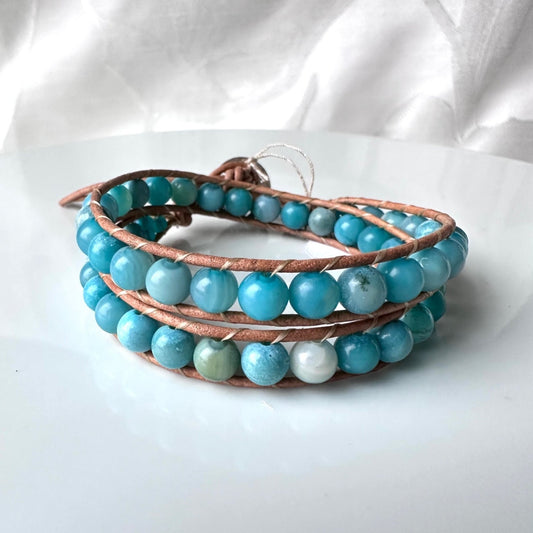 Leather Beaded Bracelets