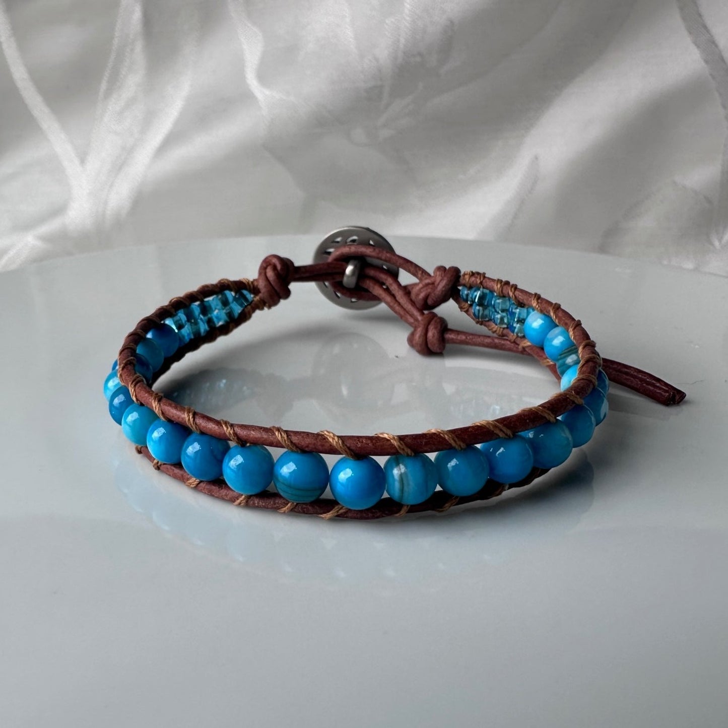 Leather Beaded Bracelets