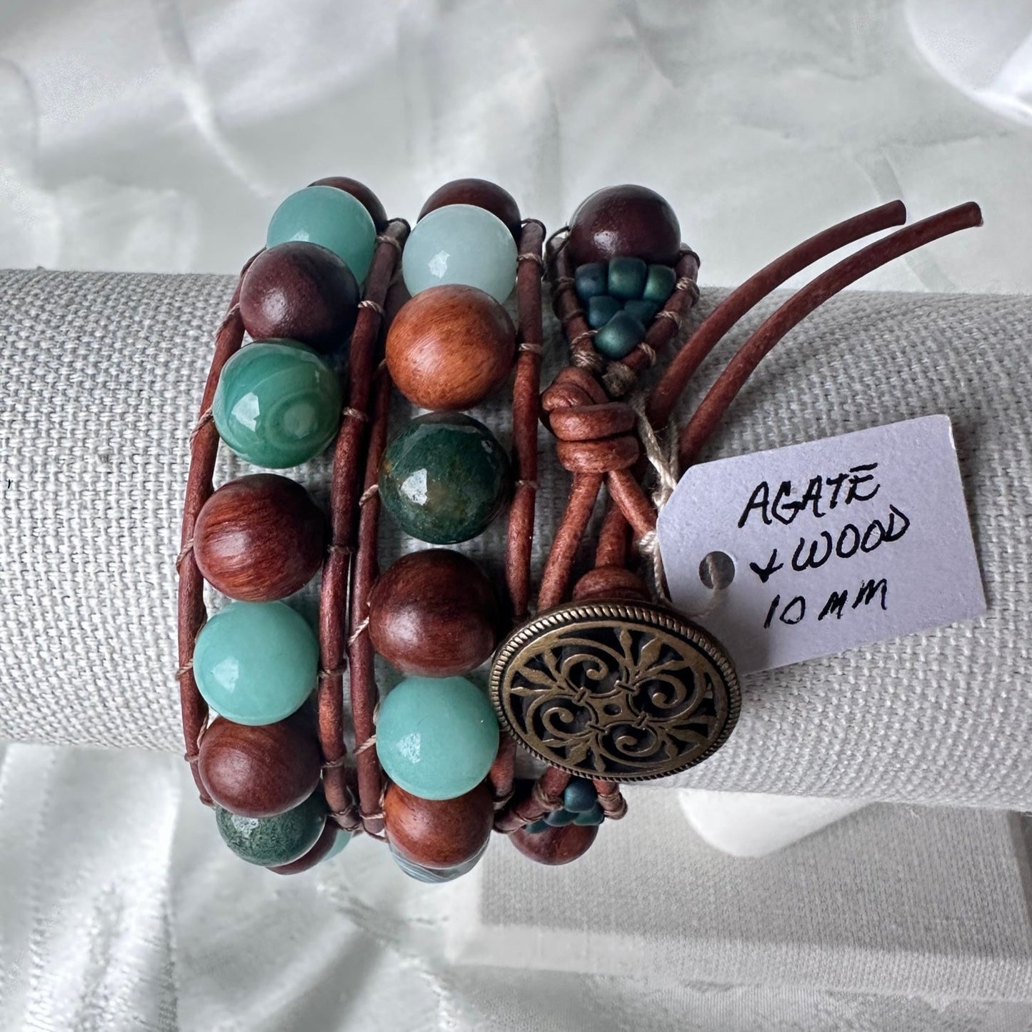 Leather Beaded Bracelets