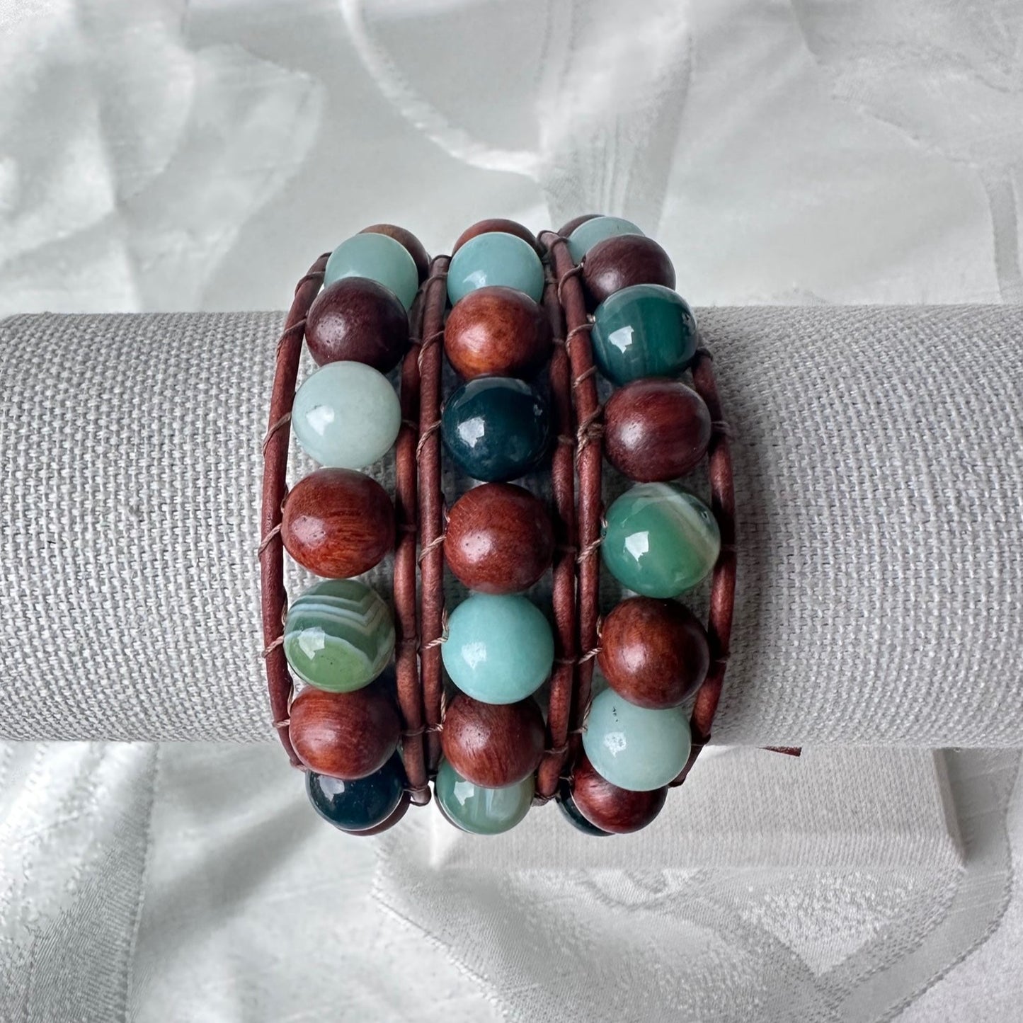 Leather Beaded Bracelets