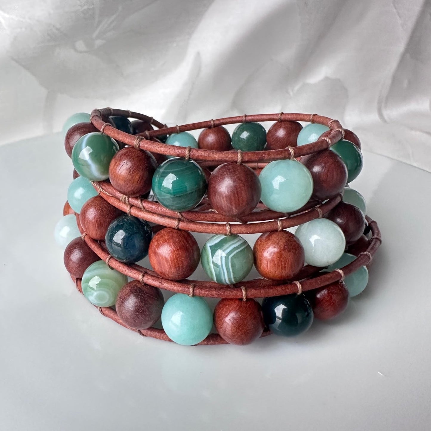 Leather Beaded Bracelets