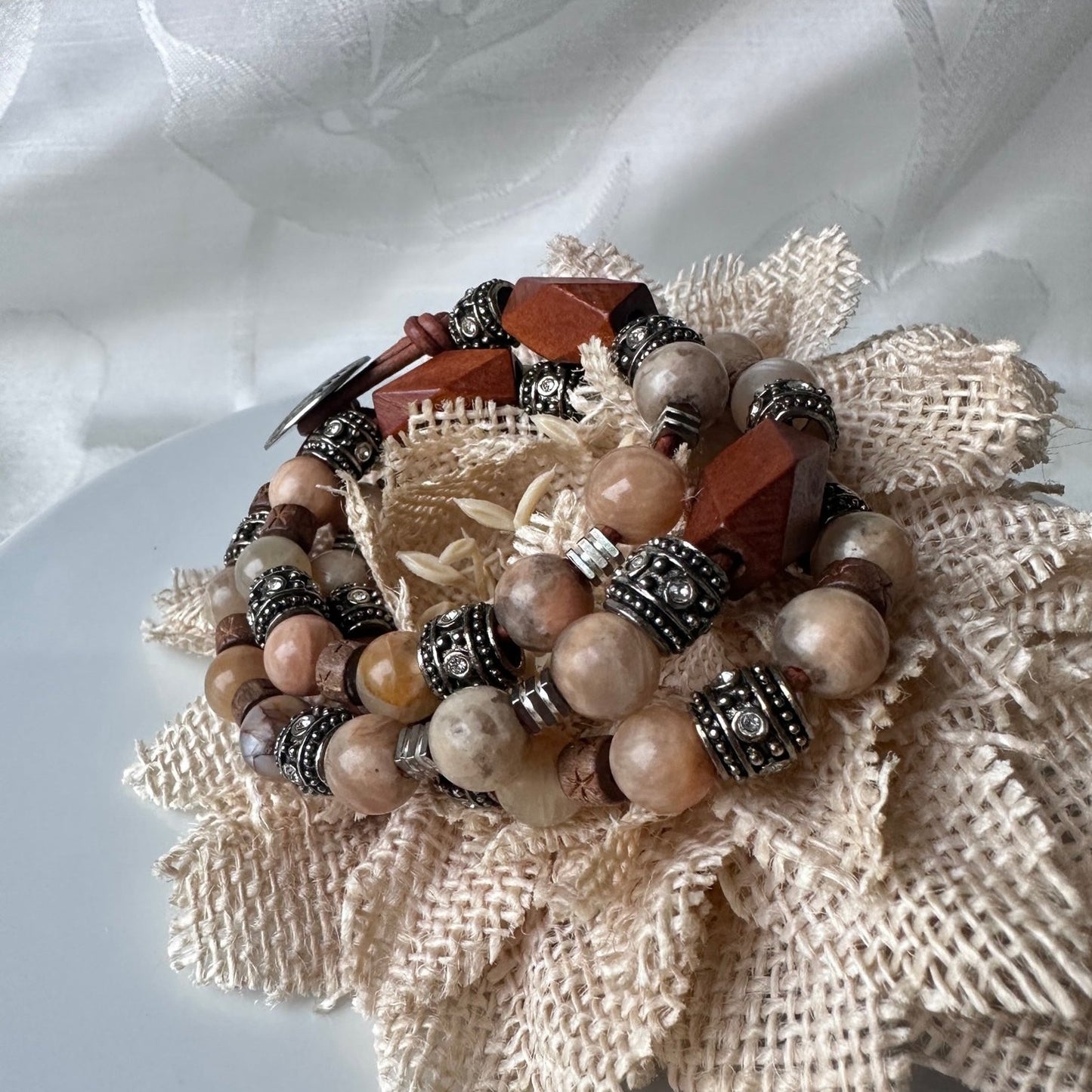 Leather Beaded Bracelets