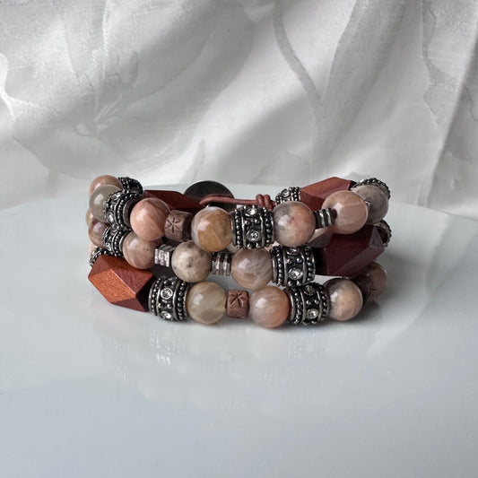 Leather Beaded Bracelets