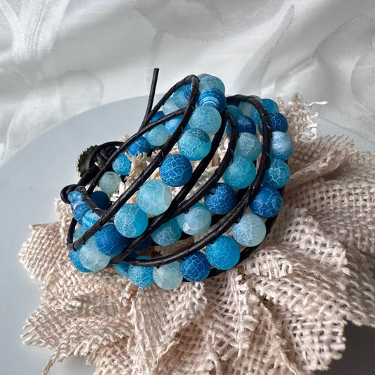 Leather Beaded Bracelets